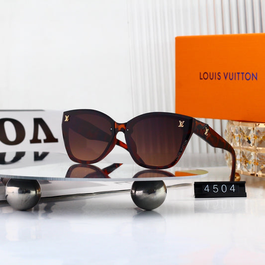 Cat-Eye Sunglasses with Side Metal Logo  4504