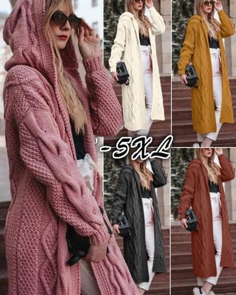 Longs Sweater Wind Coat Women Fall Solid Fashionable Outwear Coat