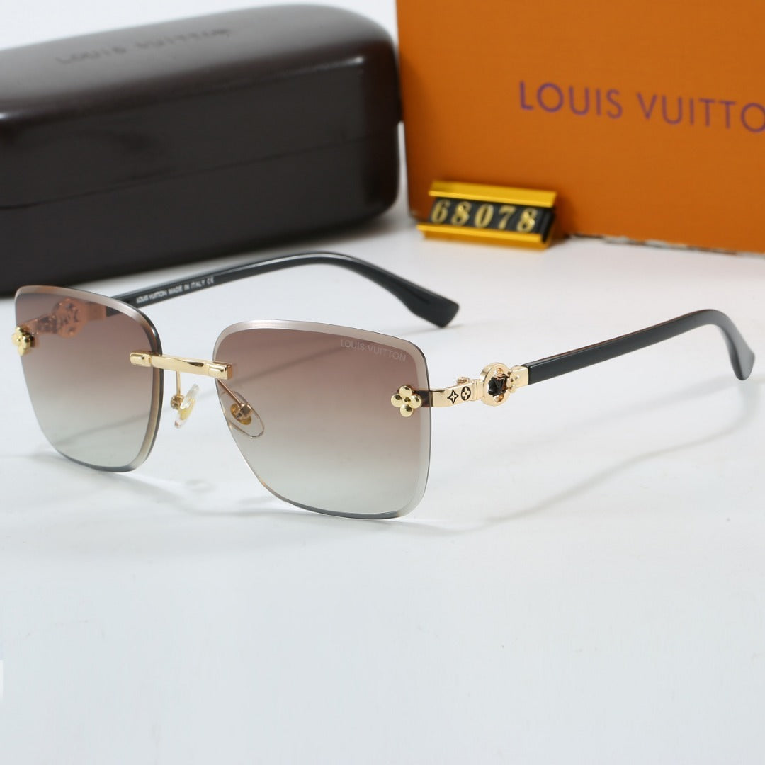 Clover Stud Rimless Sunglasses