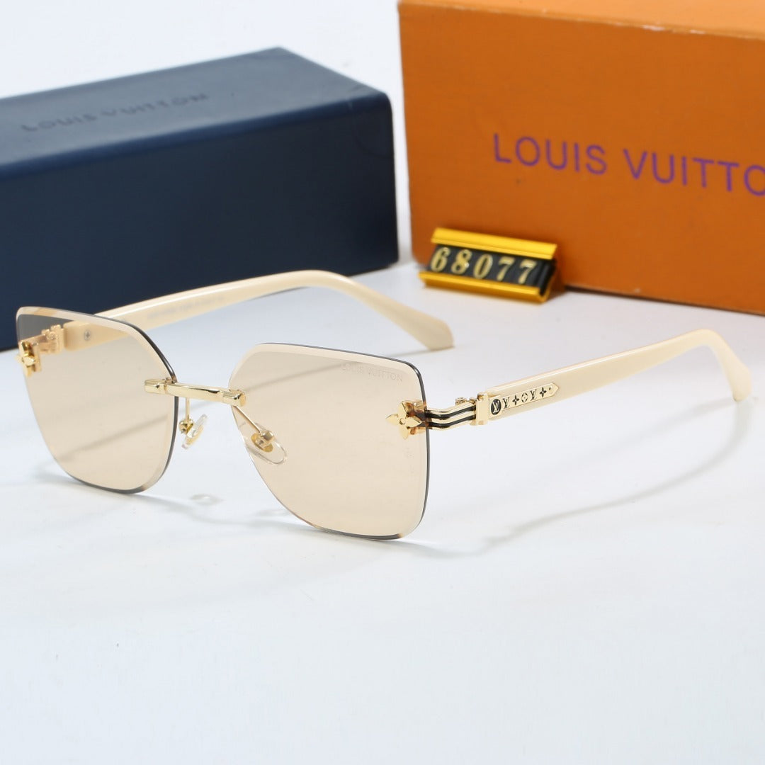 Clover Stud Rimless Sunglasses