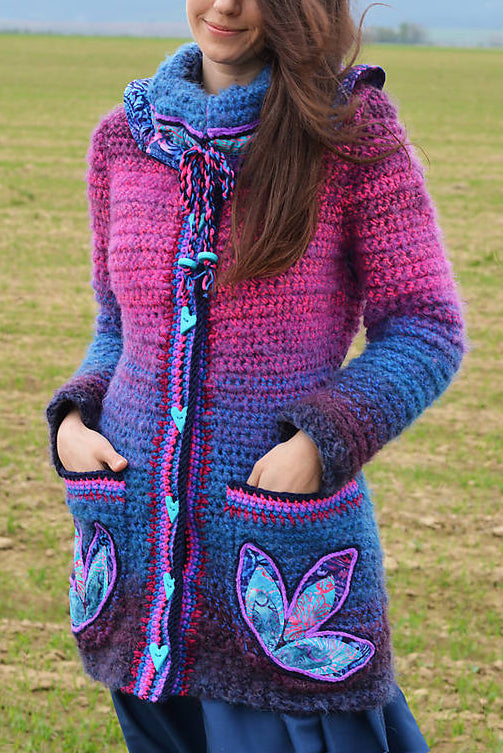 Women Long Sleeve Butterfly Plus Size Outwear - Last 98 pcs Left