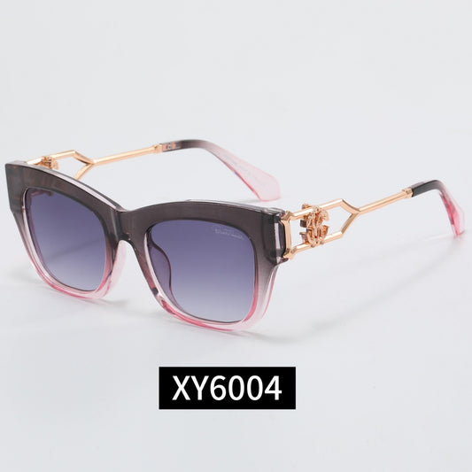 Cat-Eye Sunglasses with Metal Decorated Temples  XY6004