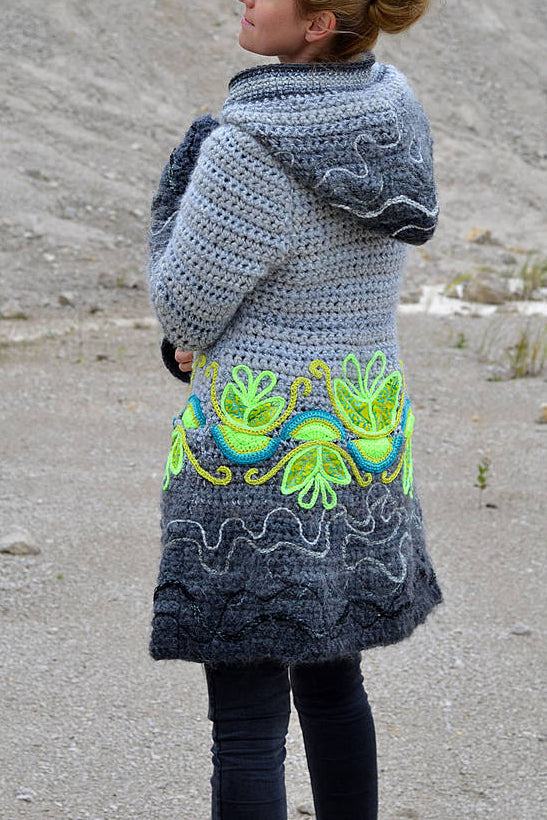 Women Long Sleeve Plus Size Shades Of Grey Outwear