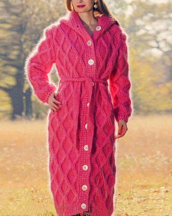 Autumn Fashion Women Long Sweater Cardigan Loose Coat