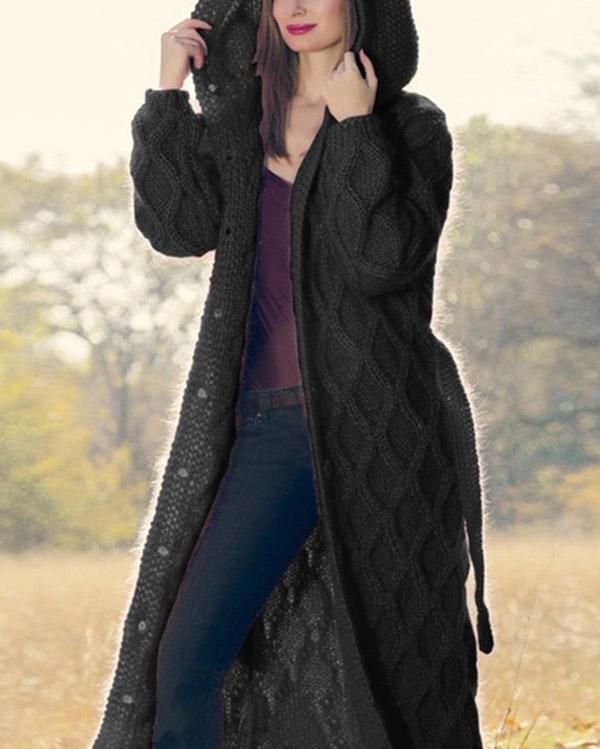 Autumn Fashion Women Long Sweater Cardigan Loose Coat