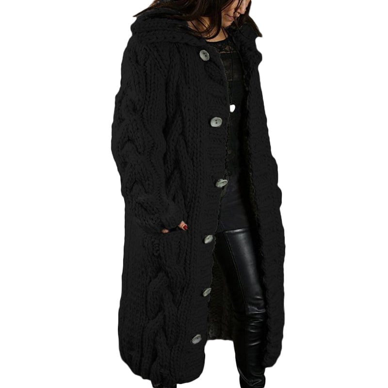 2022 Knitted Thick-Line Jumper Coat