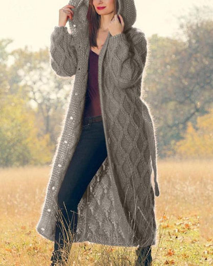 Autumn Fashion Women Long Sweater Cardigan Loose Coat