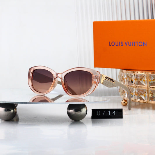 Cat-Eye Sunglasses with Side Metal Pattern 0714