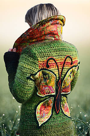 Women Long Sleeve Butterfly Plus Size Outwear - Last 98 pcs Left