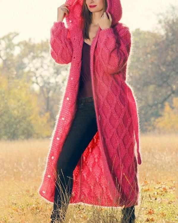 Autumn Fashion Women Long Sweater Cardigan Loose Coat
