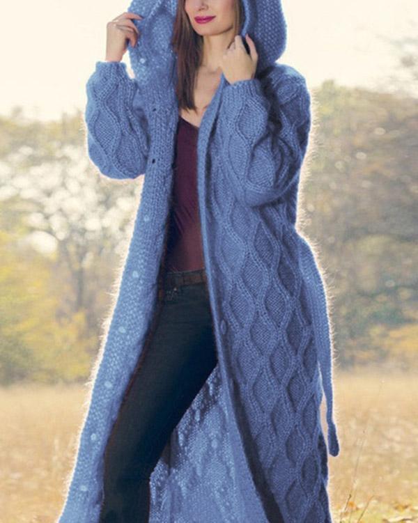 Autumn Fashion Women Long Sweater Cardigan Loose Coat