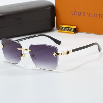 Clover Stud Rimless Sunglasses