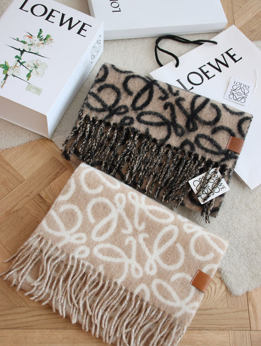 Wool Mohair Anagram Scarf